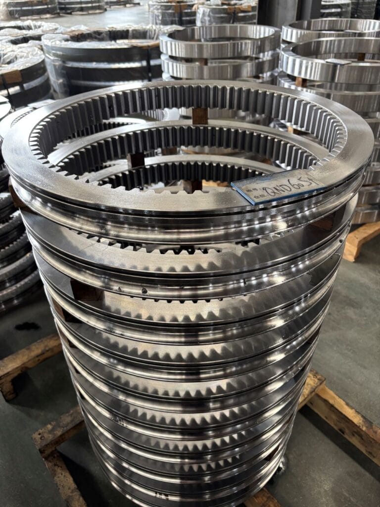 forged internal ring gear for slewing bearing applications manufactured by Weforging