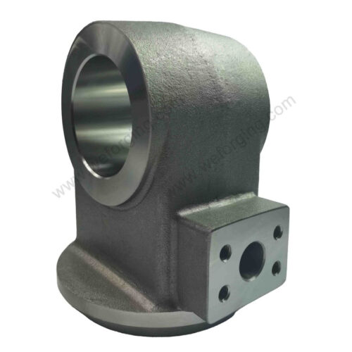Präzisions-CNC-gefräste Hydraulikzylinderbasis – geschmiedete Stahlkonstruktion für Hochleistungsanwendungen