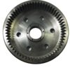 Case-hardened 4340 steel internal ring gear for heavy-duty reducers