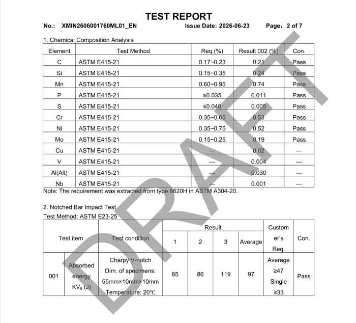 SGS TEST REPORT