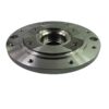 CNC gear milling operation on forged steel flange gear blank