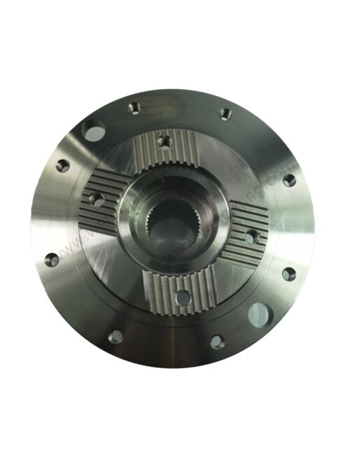 Coordinate measuring machine inspecting flange gear tooth profile