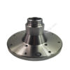Precision-machined flange gear with splined bore for heavy-duty power transmission systems