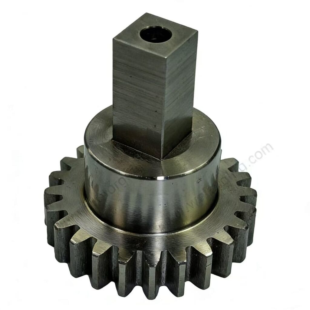 Forged gear shaft for mining equipment used in heavy-duty power transmission