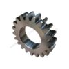Heavy-duty pinion gear for mining equipment with hardened teeth