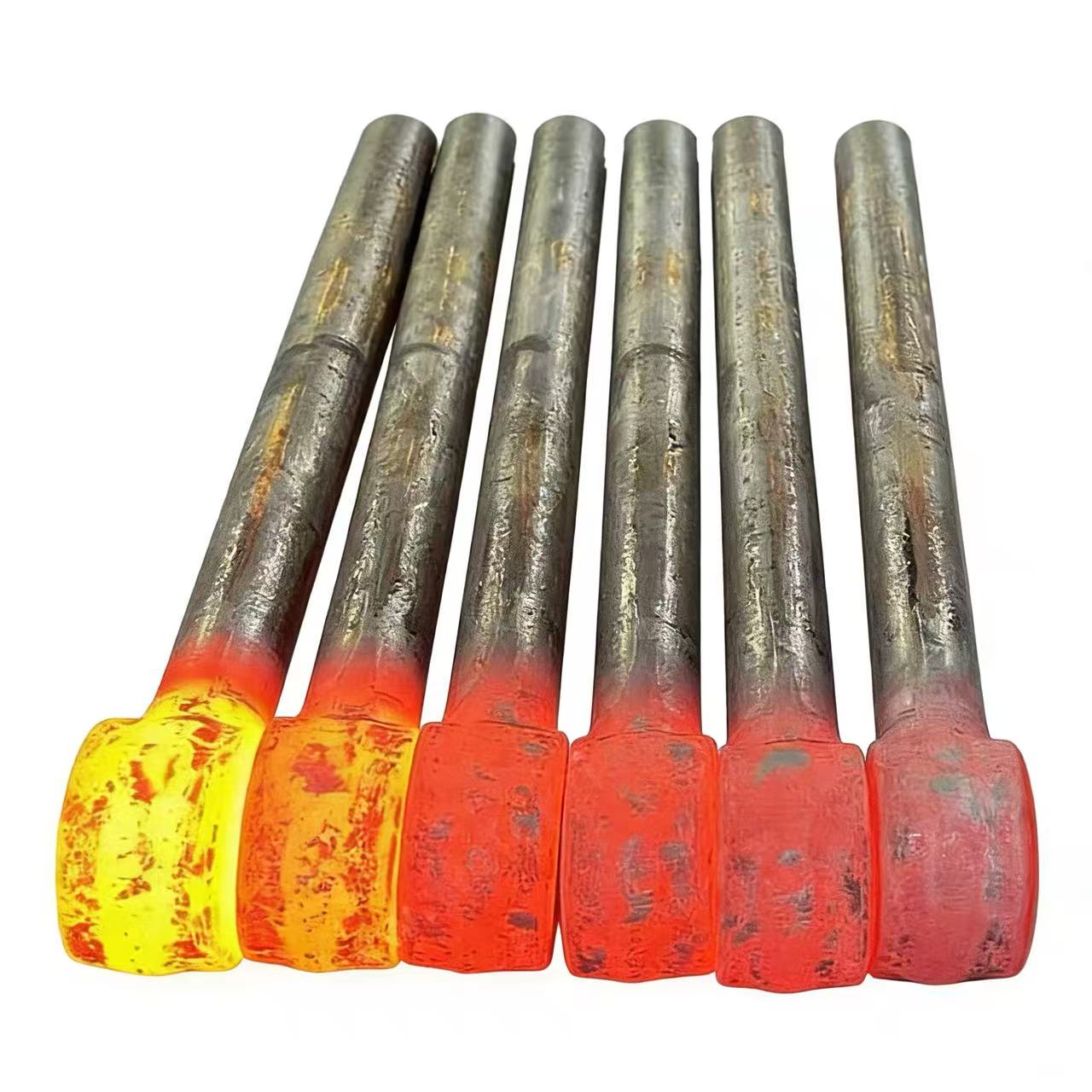 Precision forged piston rod integral parts for hydraulic cylinders with chrome plating