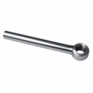 Precision-ground chrome plated piston rod for hydraulic cylinders, CNC-machined from forged steel