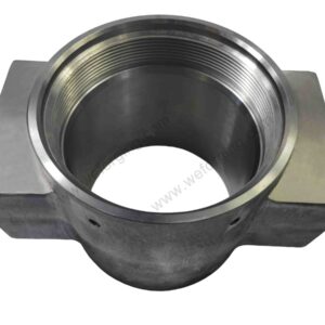 Cilindro forgiato per motori diesel con filettature interne di precisione e struttura ad alta resistenza