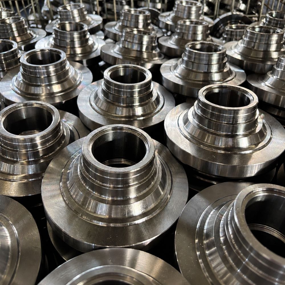 Forged and CNC machined gears and shafts for heavy-duty industrial transmission systems