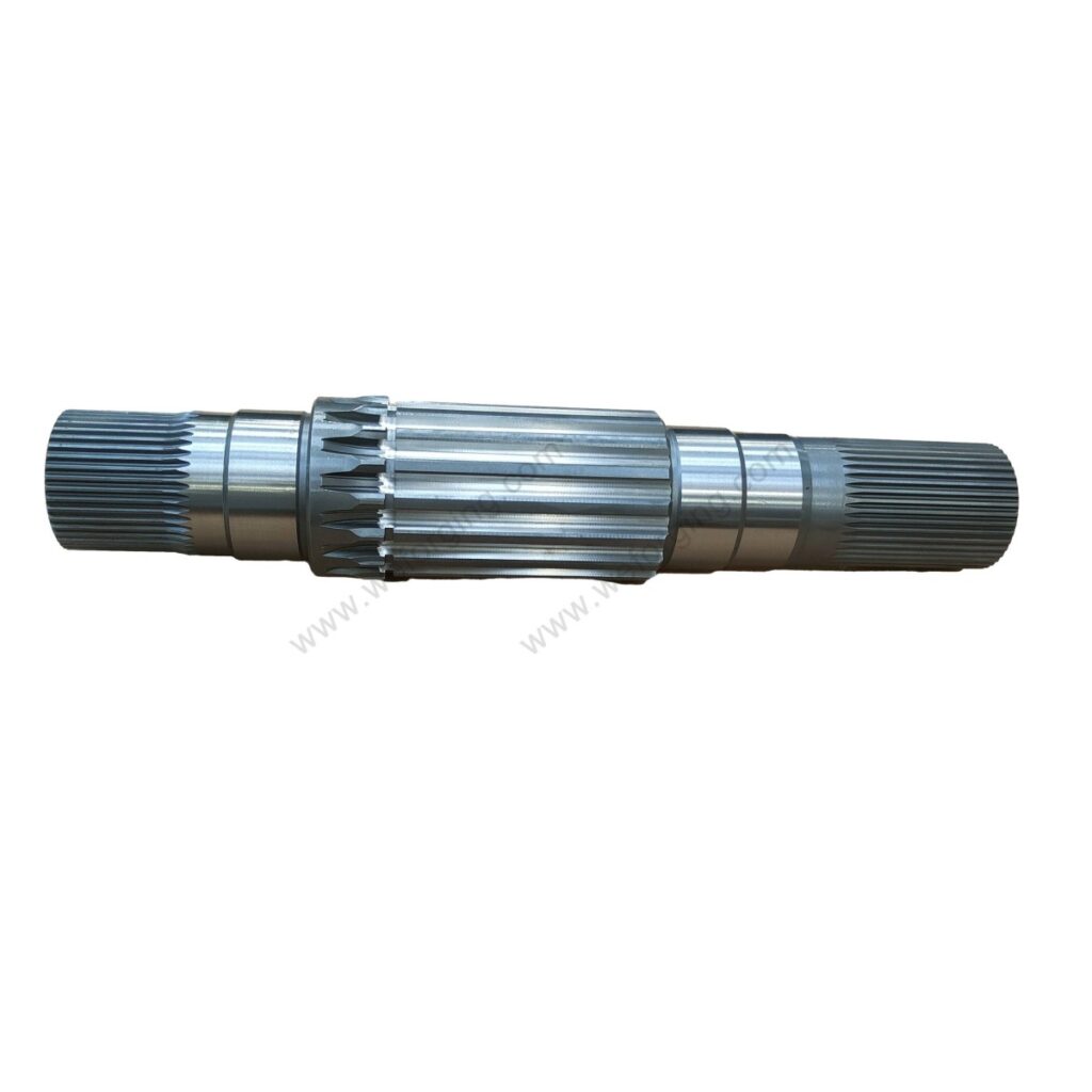 Precision forged automotive gear shaft with high strength and dimensional consistency for durability under stress.