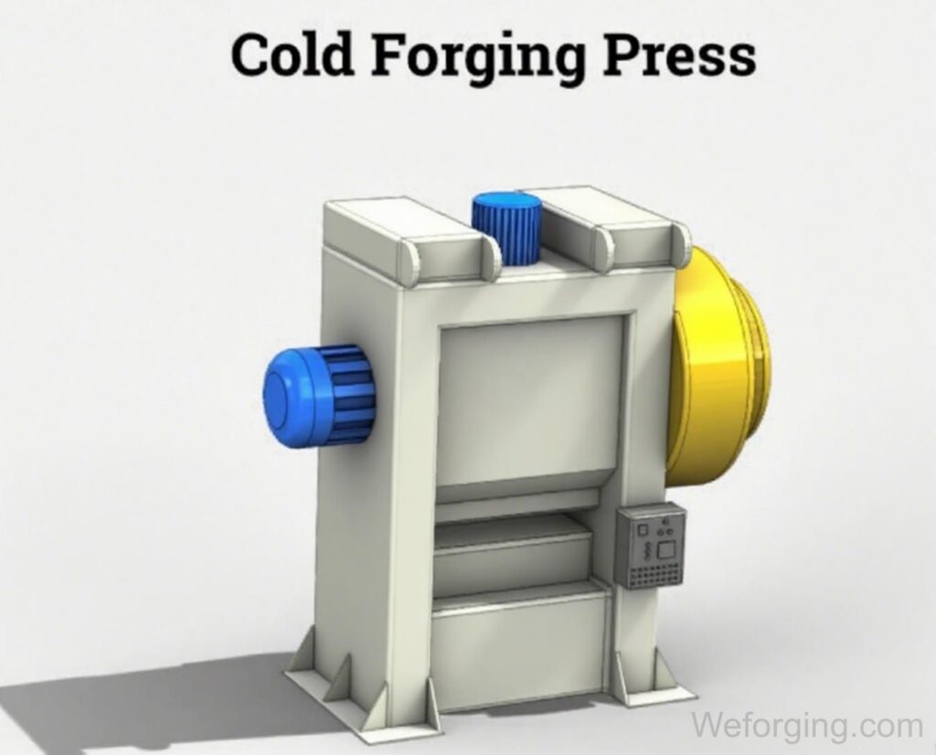 Cold forging press machine for producing bolts, nuts, gears, and shafts with high precision and strength