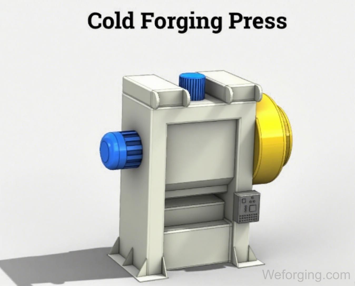 Cold forging press machine for producing bolts, nuts, gears, and shafts with high precision and strength