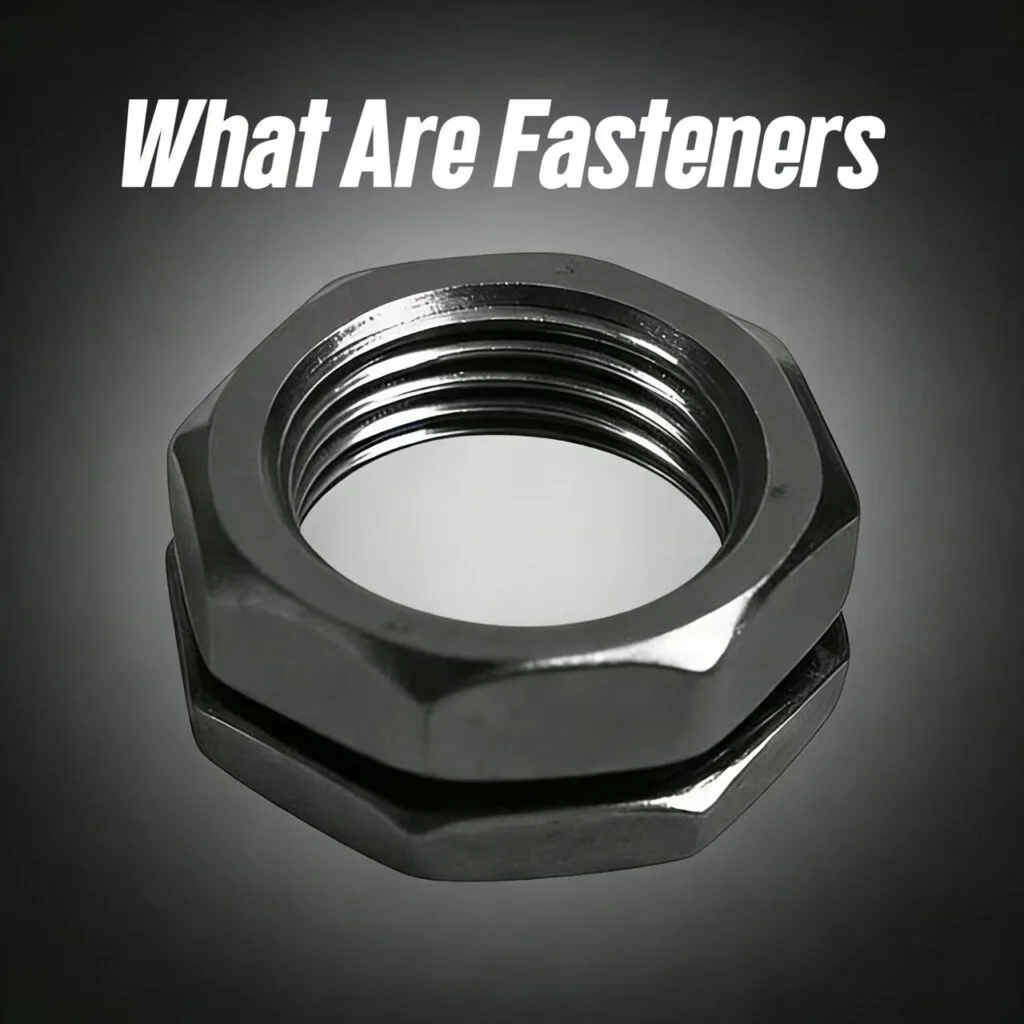 Hex nut fastener used for mechanical fastening and structural connection