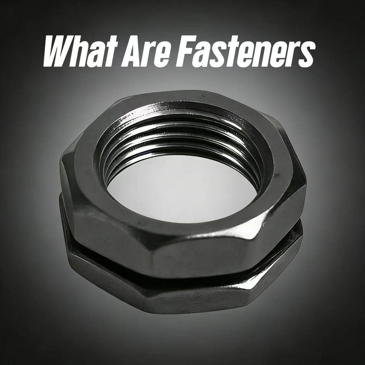 Hex nut fastener used for secure mechanical joint assembly