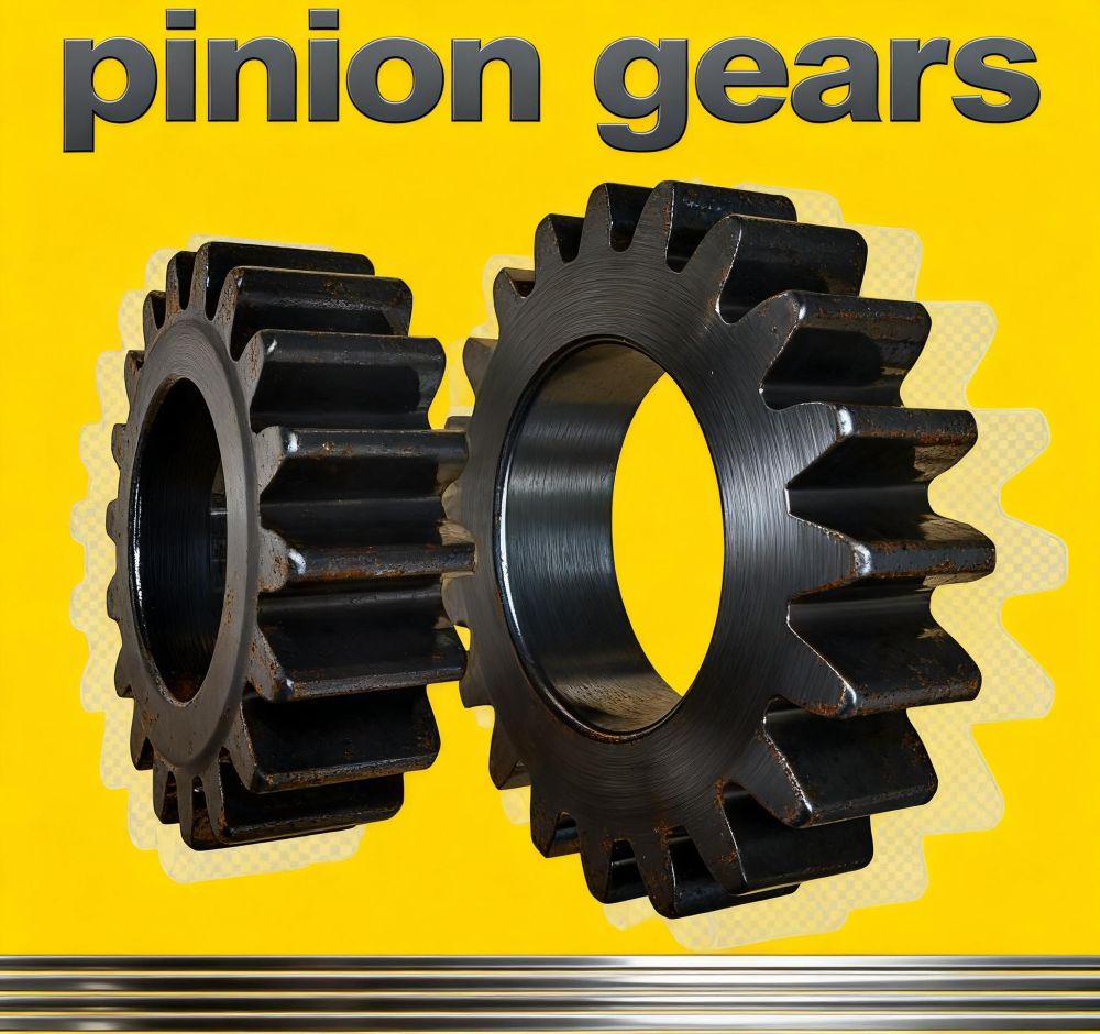 Custom splined pinion gear with modified tooth profile