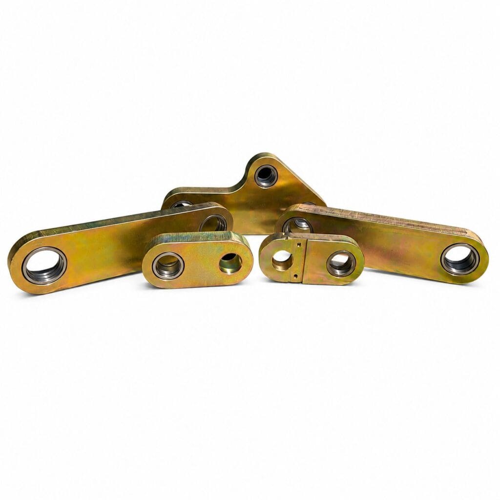 Zinc plated forged steel components with corrosion-resistant surface treatment for OEM industrial applications