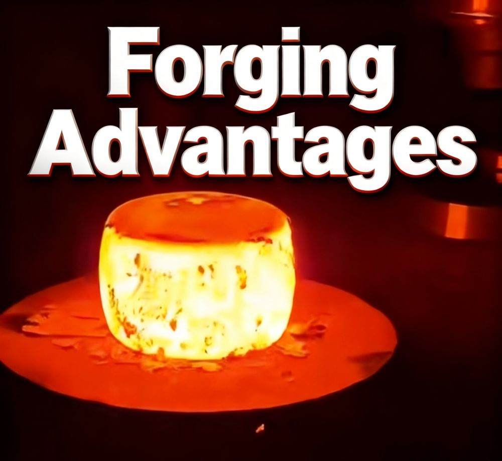 Hot forging billet under high temperature showing metal flow advantages for stronger OEM components