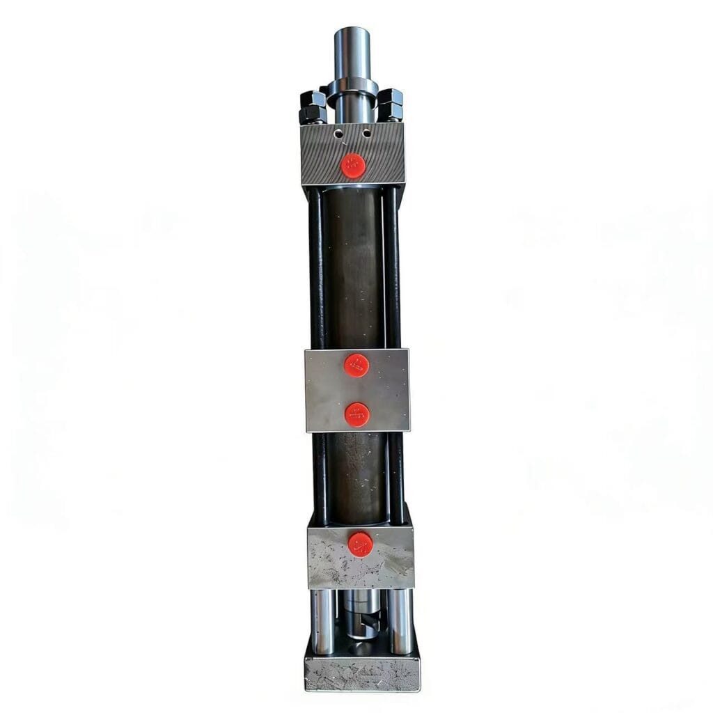Hydraulic clamping cylinder used for industrial fixtures and automation systems