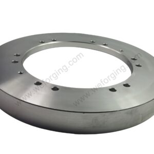 Anello strutturale in acciaio forgiato con fori per bulloni lavorati a CNC