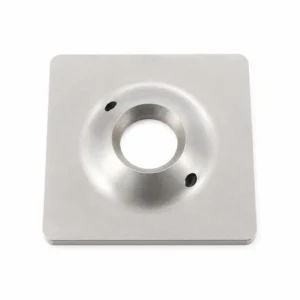 Custom rock bolt bearing plate for underground mining ground support systems