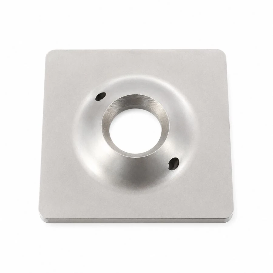 Custom rock bolt bearing plate for underground mining ground support systems