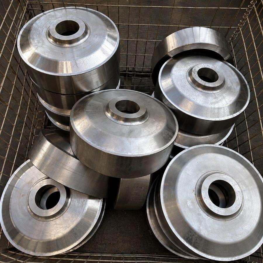 Forged gear blanks manufactured for industrial gear components and heavy-duty transmission applications