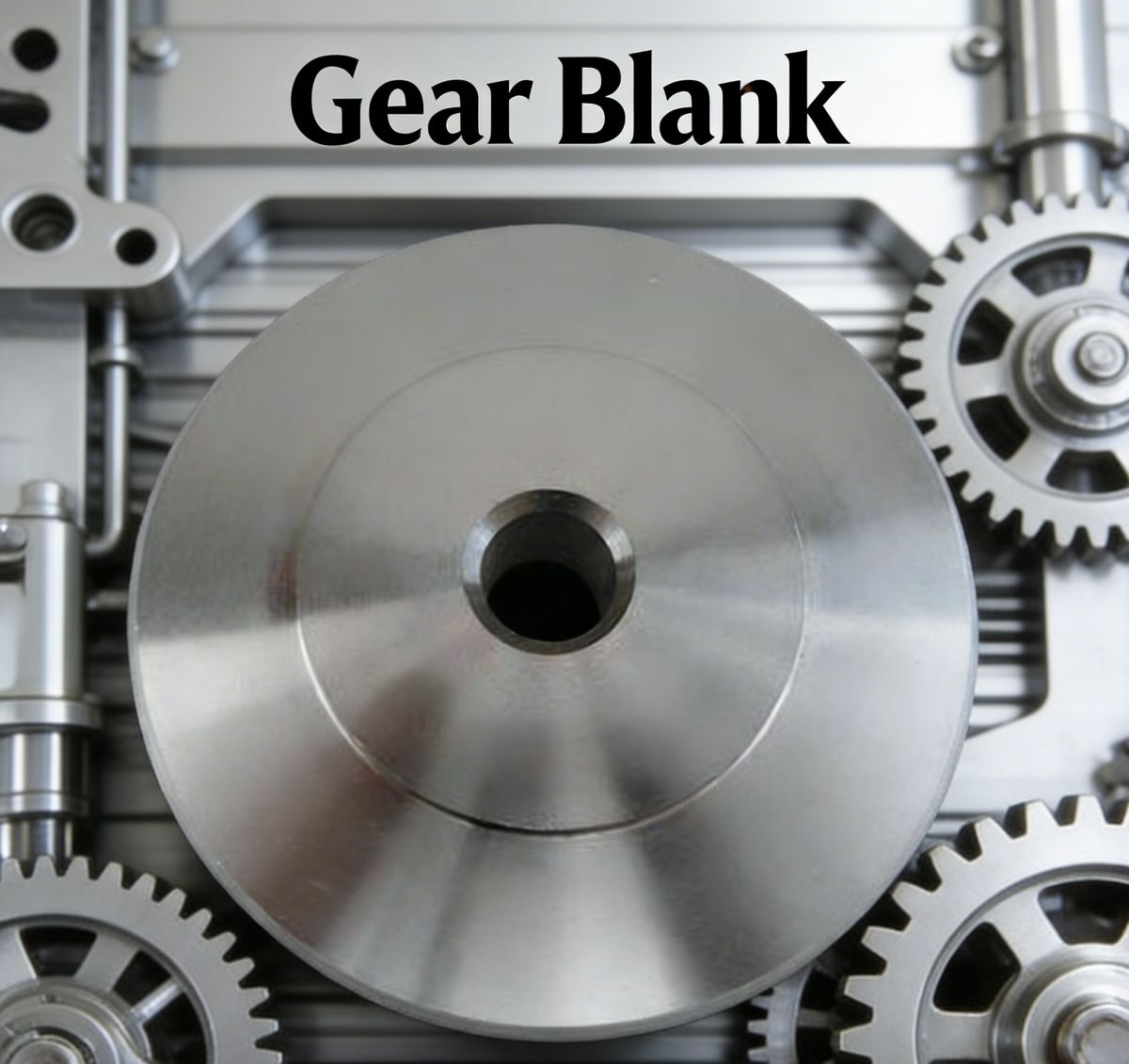 Forged gear blank with machined bore for gear manufacturing