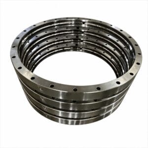 forged flange ring manufactured by ring rolling forging and CNC machining for heavy-duty industrial applications