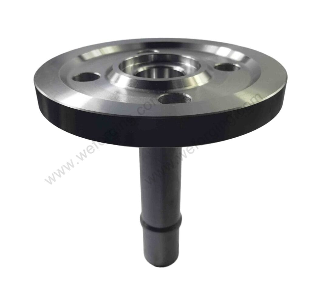 Custom forged flanged shaft for OEM mechanical and hydraulic applications