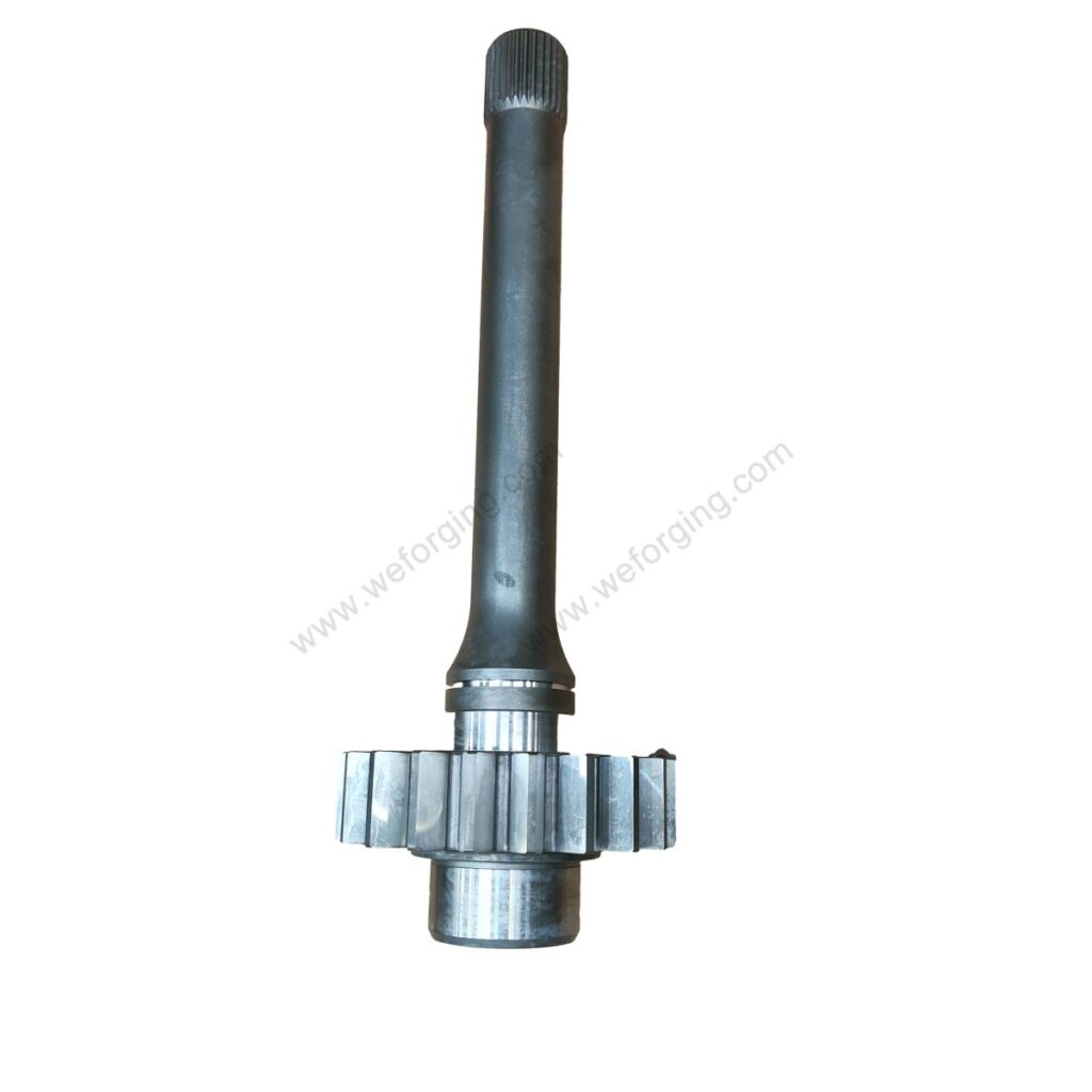 forged gear shaft with integrated gear for heavy-duty transmission by Weforging