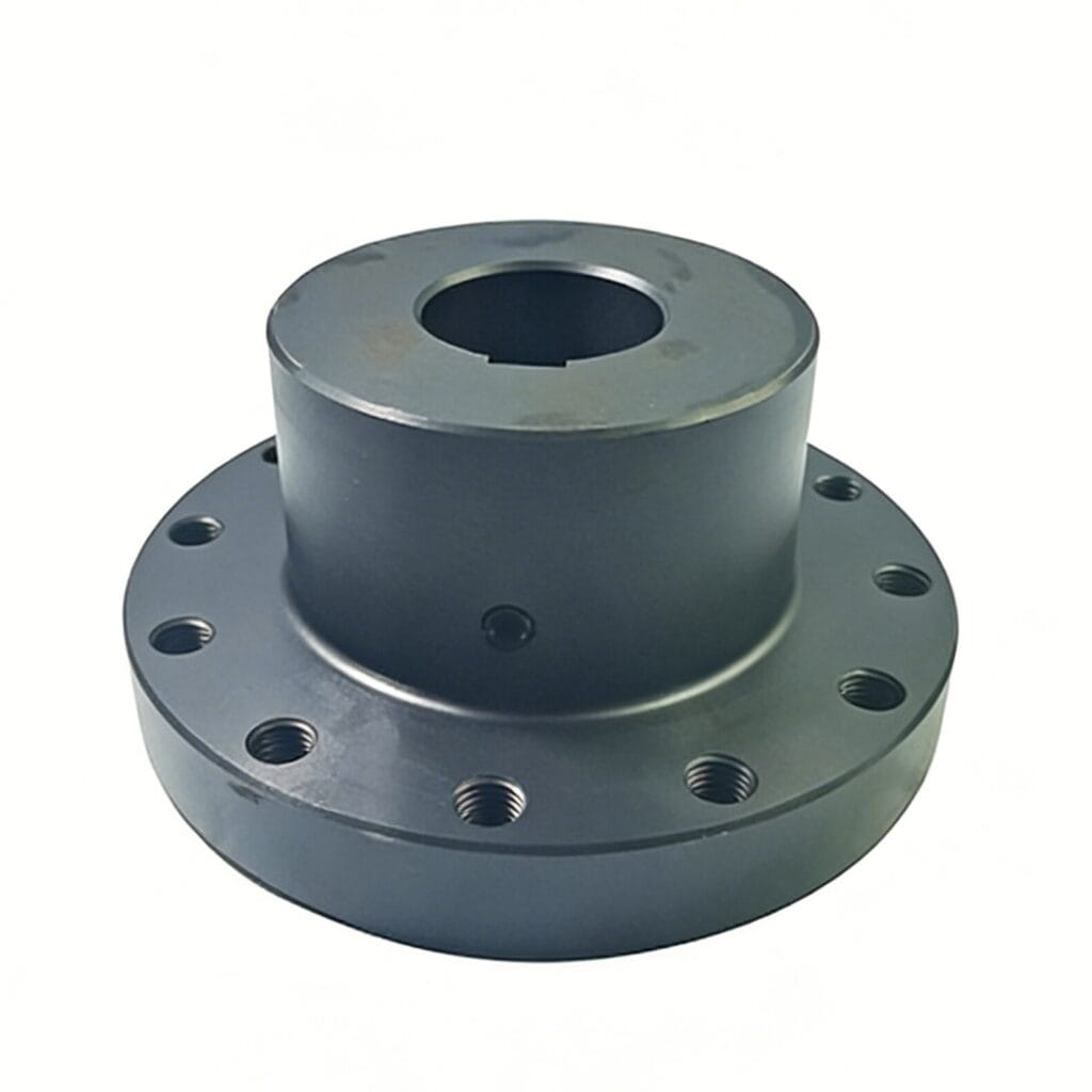 Forged weld neck flange with tapered hub for high-pressure piping systems