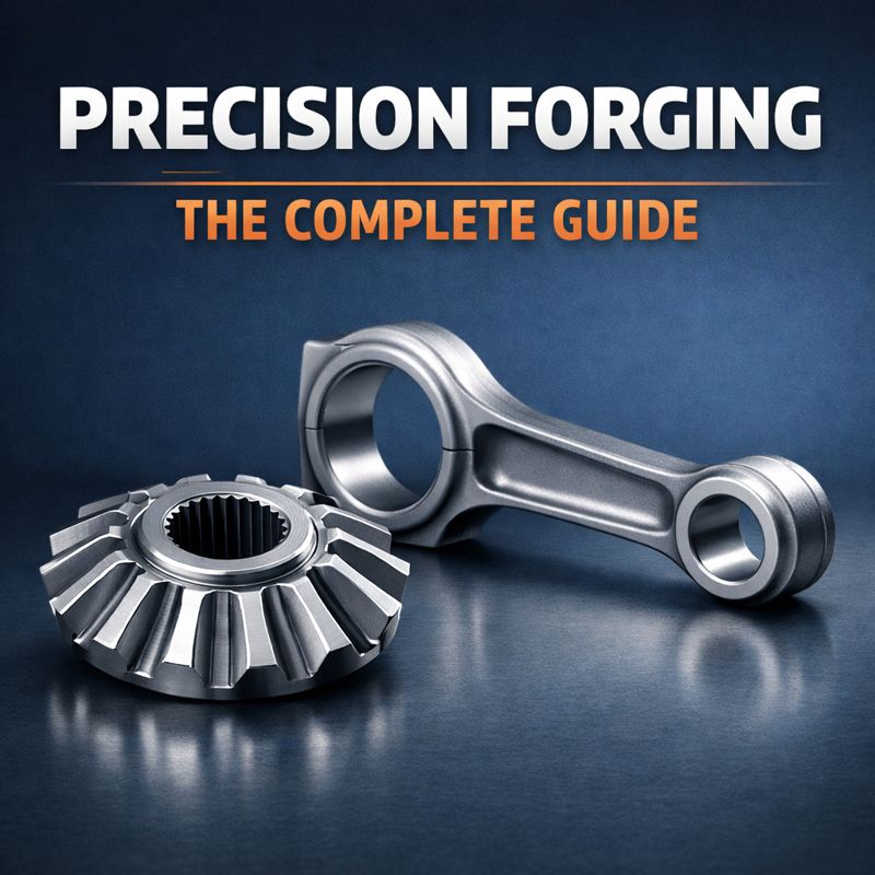 Precision forging guide showing near-net-shape forged components for OEM industrial applications