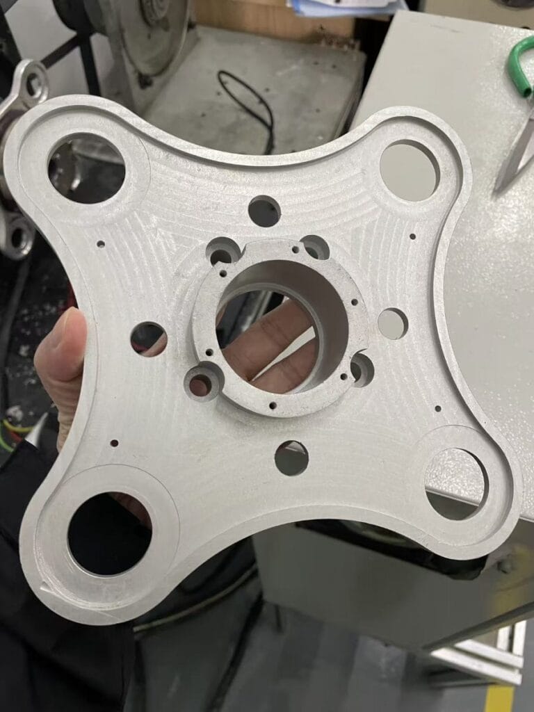 forged aluminium industrial component showing machined aluminum forging part