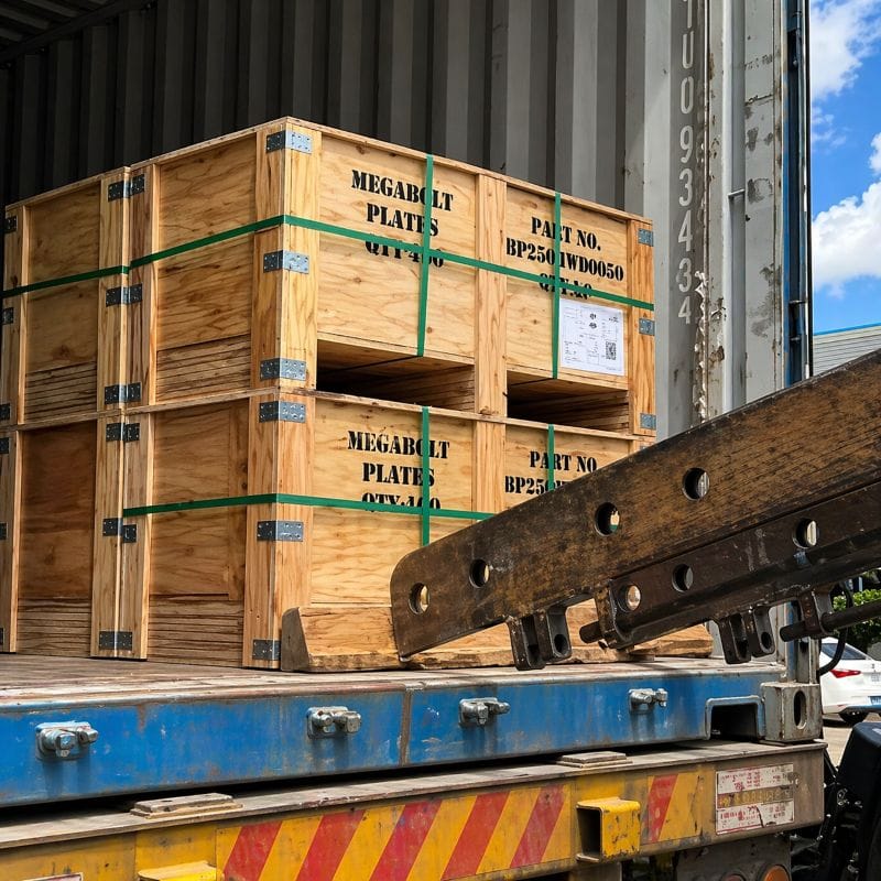 forging on-time delivery with packed OEM components ready for shipment by Weforging