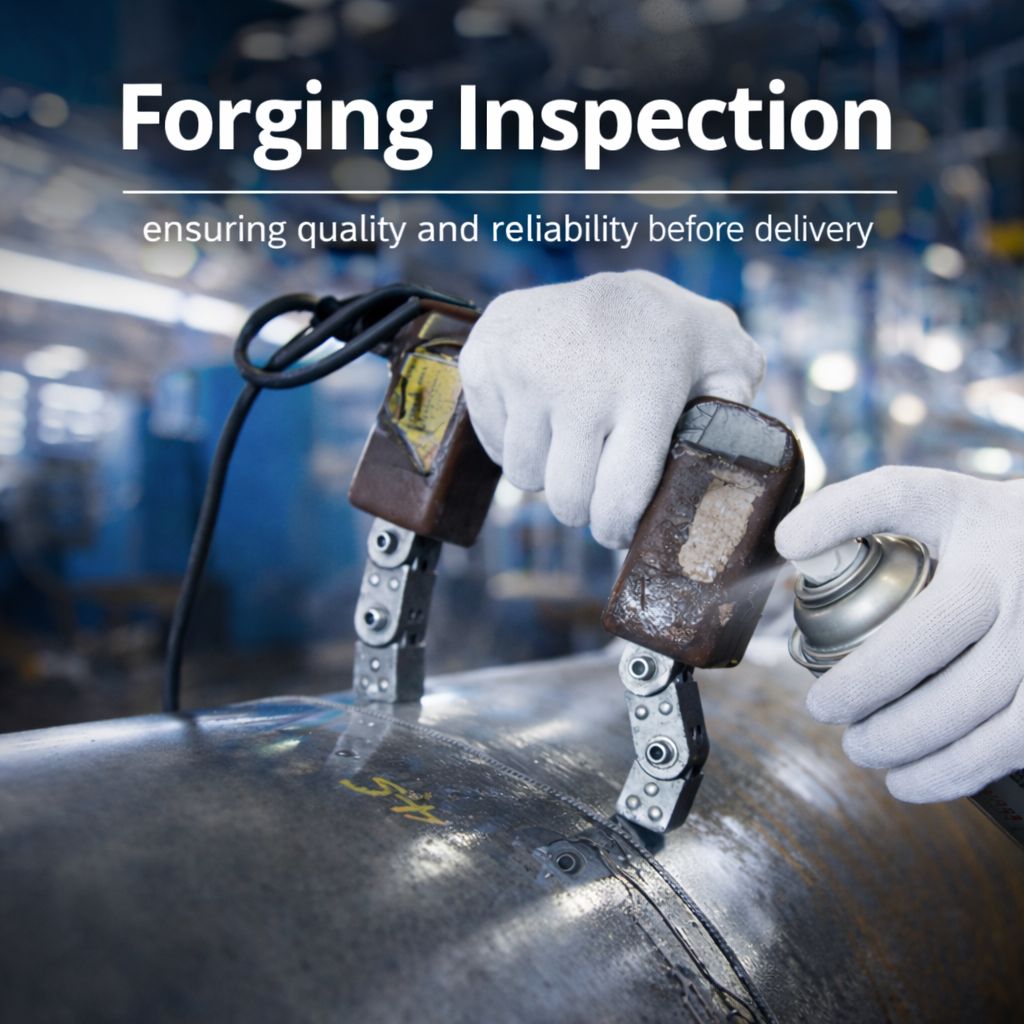 Forging inspection using NDT methods to detect surface and internal defects by Weforging
