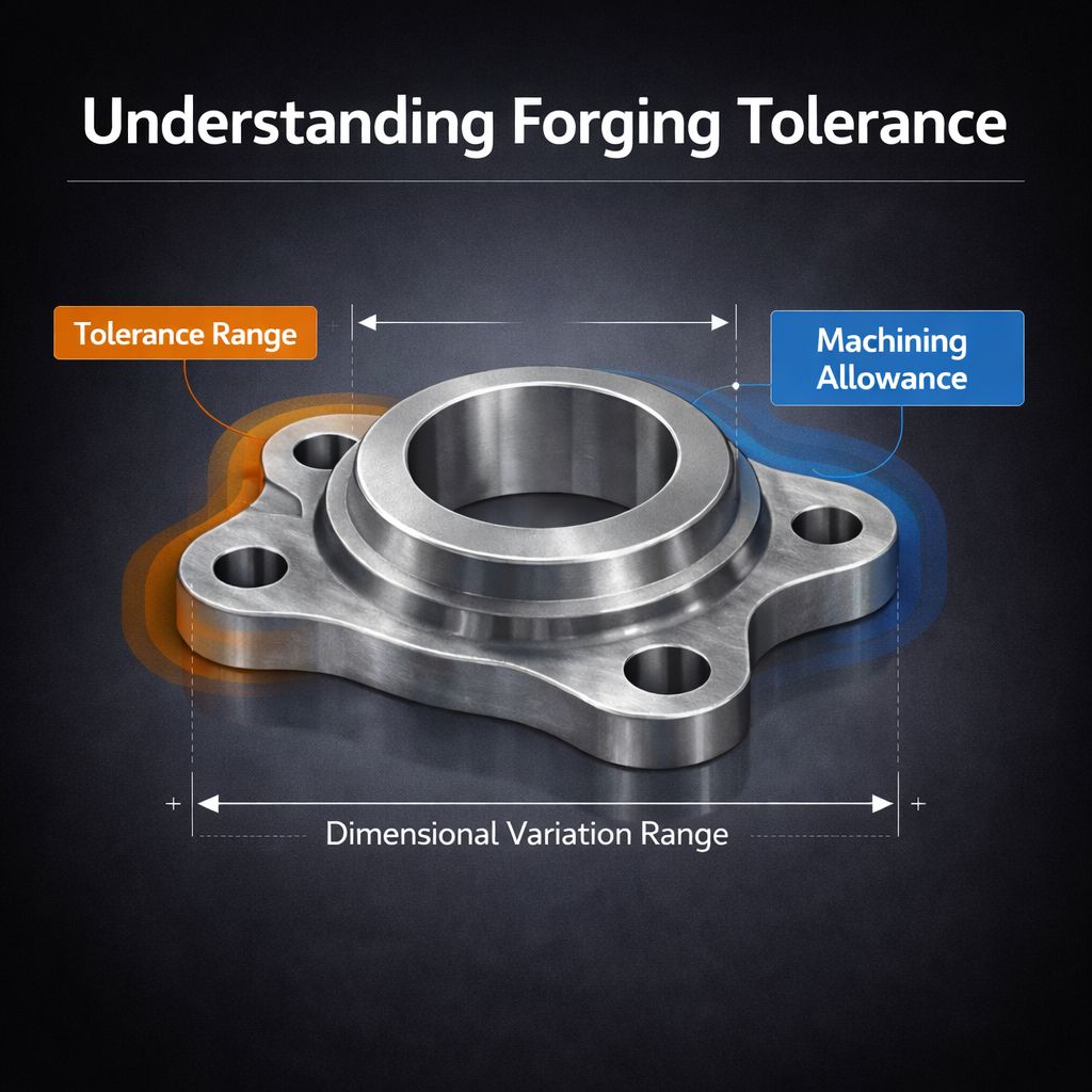 Forging tolerance range and machining allowance for forged components by Weforging