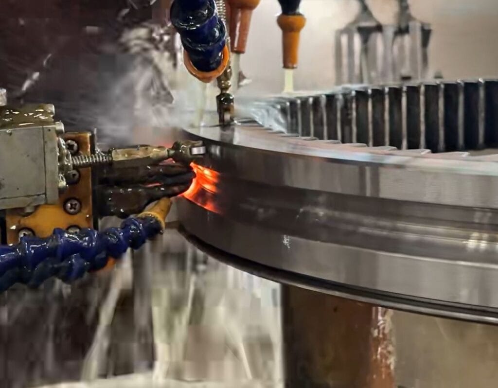 gear ring quenching heat treatment with cooling process ensuring batch consistency and forging quality control
