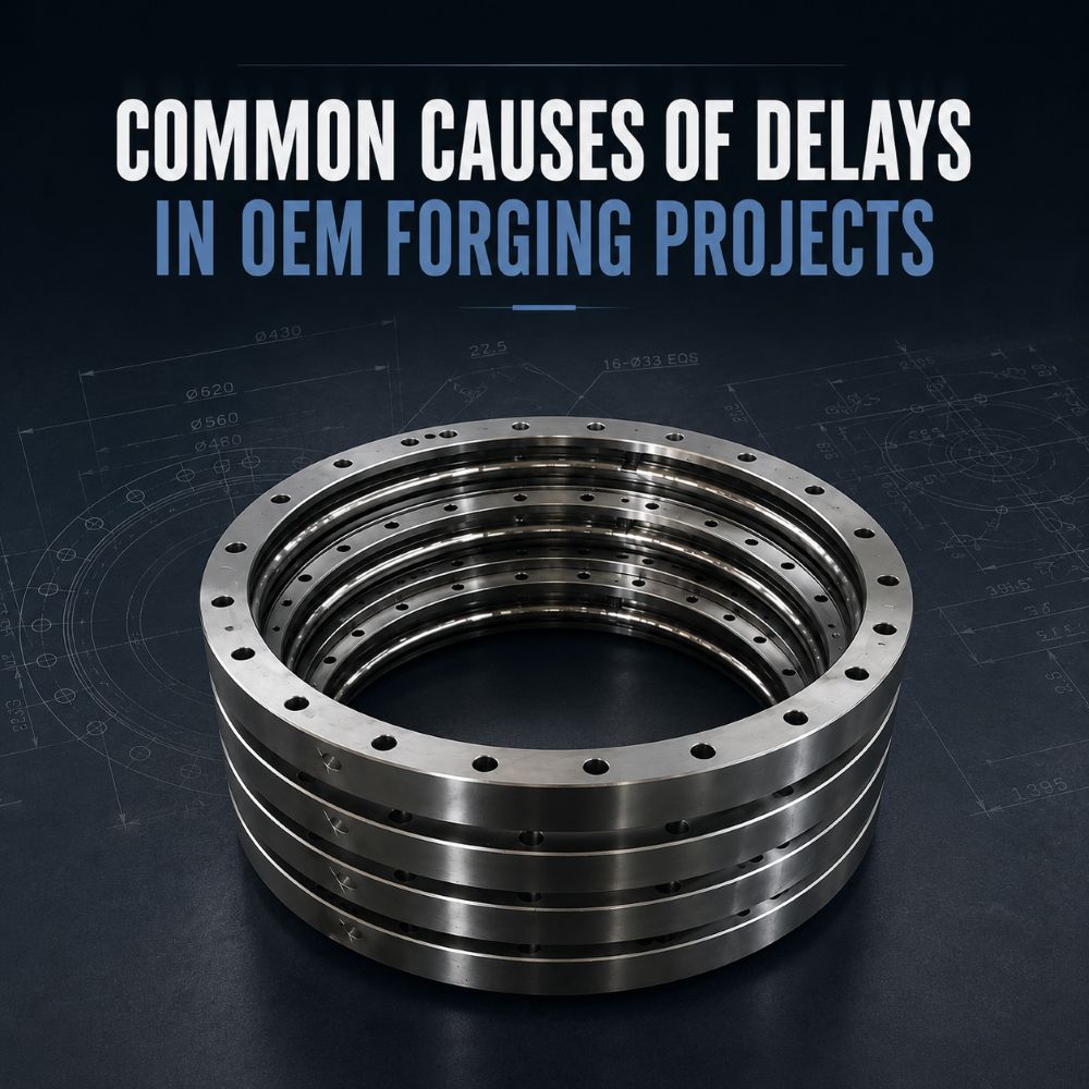 forged ring components used in OEM forging projects illustrating production planning and delivery coordination challenges