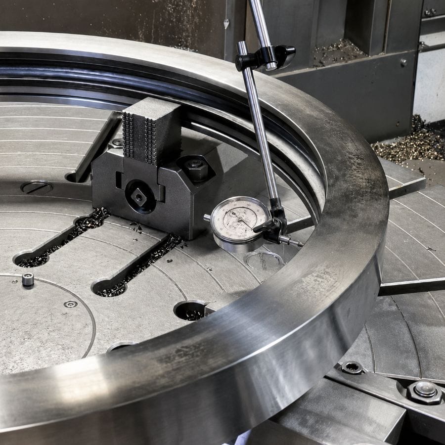 dimensional inspection of large forged ring using precision measurement tools