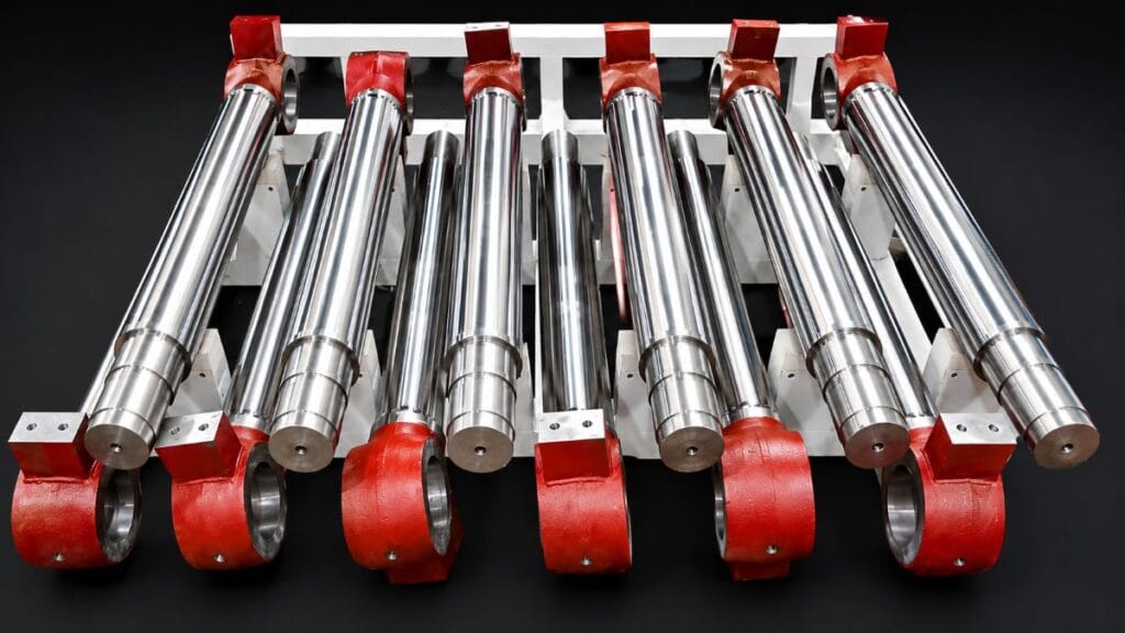 CNC machined forged piston rods for heavy-duty hydraulic cylinders with improved fatigue resistance and structural reliability