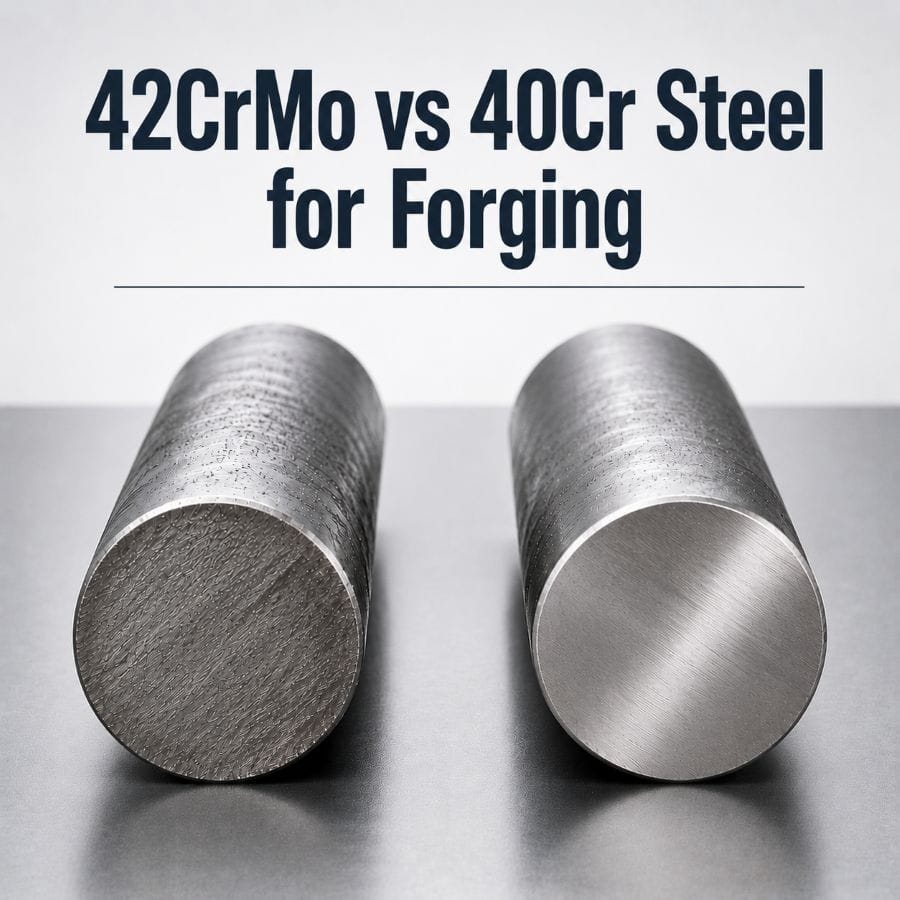 42CrMo vs 40Cr steel comparison for forging applications showing different alloy steel materials