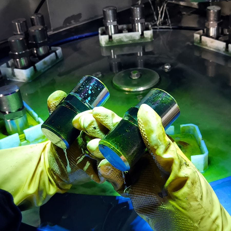 Magnetic particle testing (MT) inspection of forged steel components for surface defect detection