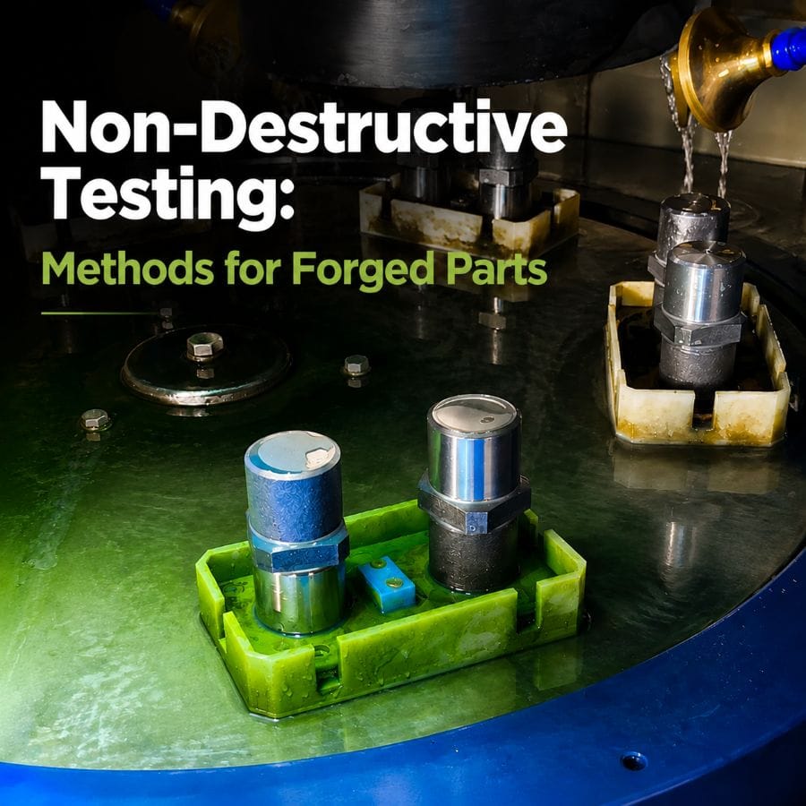 Non-destructive testing inspection of forged parts using NDT methods