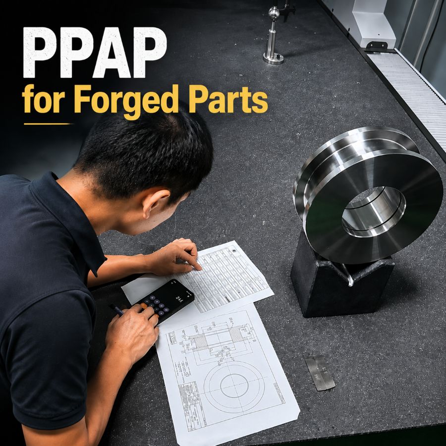 PPAP for forged parts quality approval and manufacturing process inspection