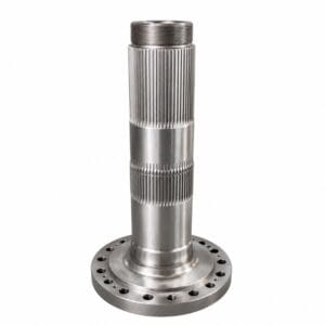 Forged splined shaft manufactured for industrial power transmission and gearbox applications