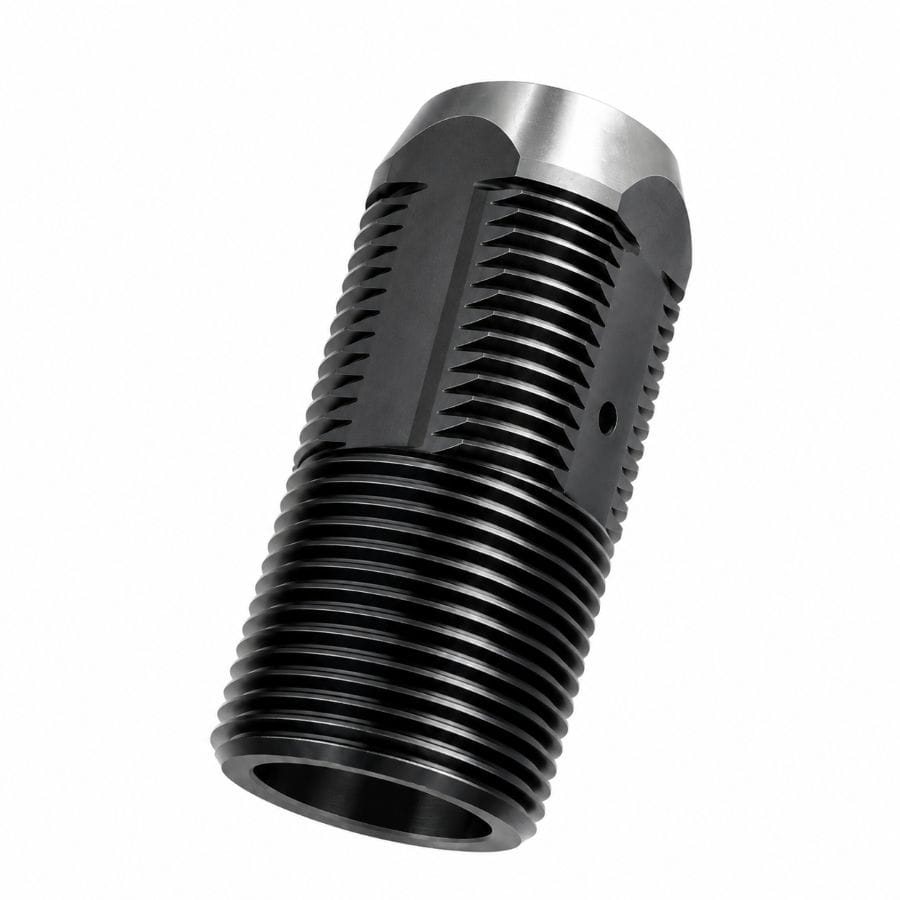 Custom CNC machined mining anchor head for ground support equipment and anchoring assemblies